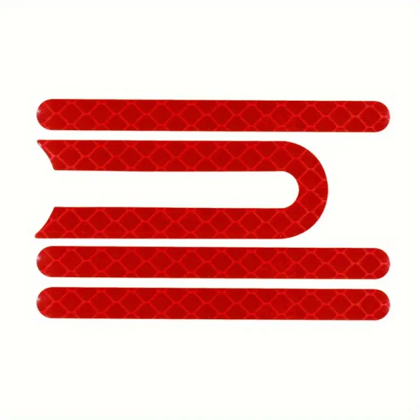 4pcs Reflective Wheel Protector Stickers