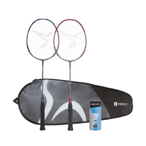 Badminton adult racket br set perform 590 blue purple