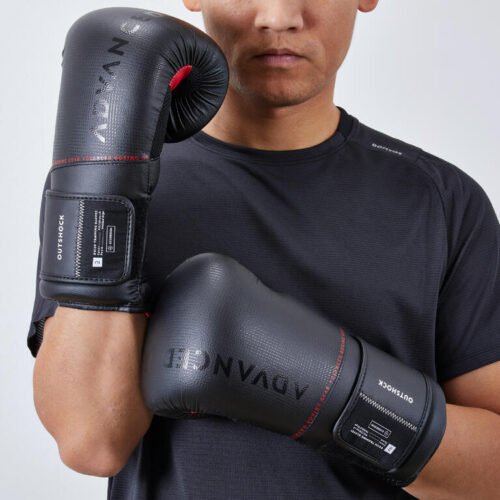 ergonomic-boxing-gloves-120-black-outshock-8756149-3.jpg Ergonomic Boxing Gloves 120 - Black
