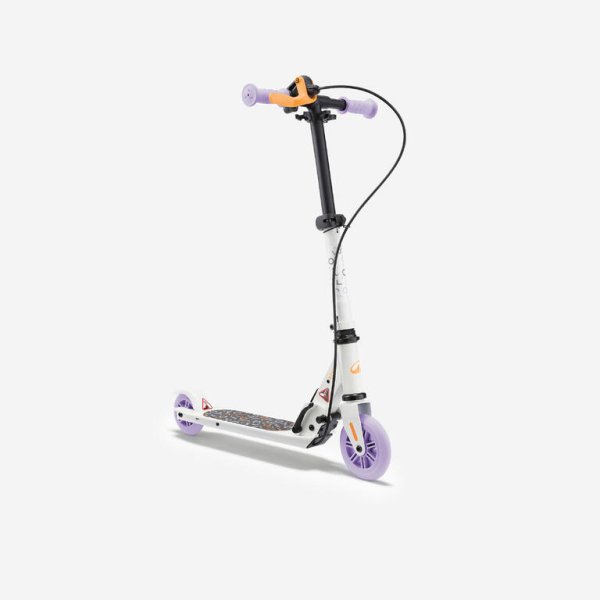 Kids' Scooter with Brake Play 5 - White and Purple