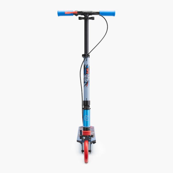 Kids' Scooter With Handlebar Brake and Suspension Mid 5 - Blue Graphics