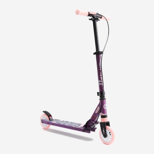 mid-5-kids-scooter-with-handlebar-brake-and-suspension-purple-oxelo-8520770.jpg Mid 5 Kids' Scooter with Handlebar Brake and Suspension - Purple