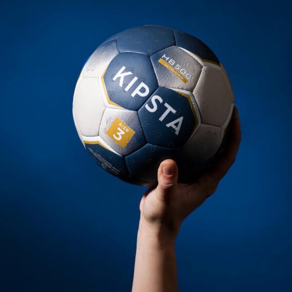 Size 3 Handball HB500 Hybrid - Blue/Grey