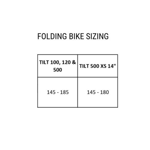 Tilt 100 20in folding bike - black