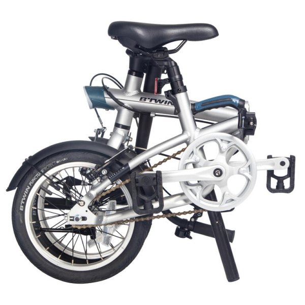 TILT 500 14" FOLDING BIKE - SILVER BTWIN