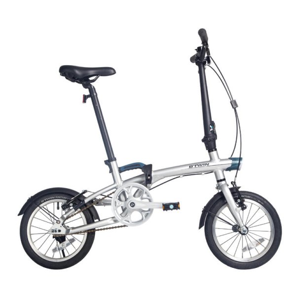 TILT 500 14" FOLDING BIKE - SILVER BTWIN